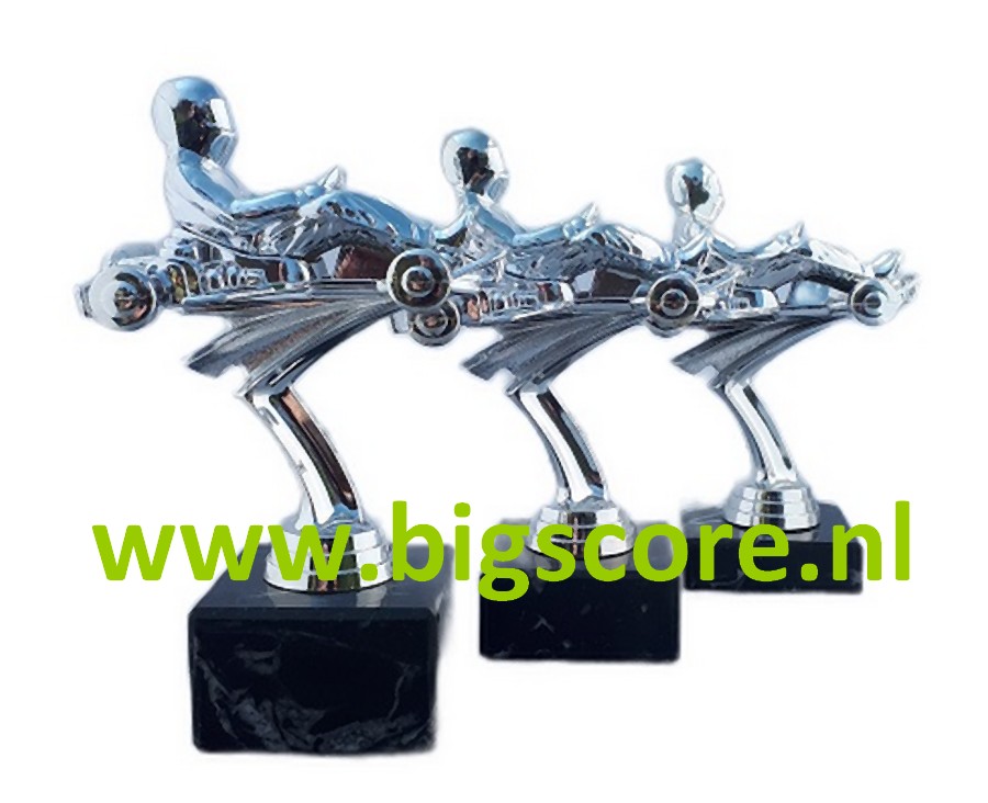 Karting KA-09 Groot in Zilver LAATSTE 3 Serie's OP=OP!!